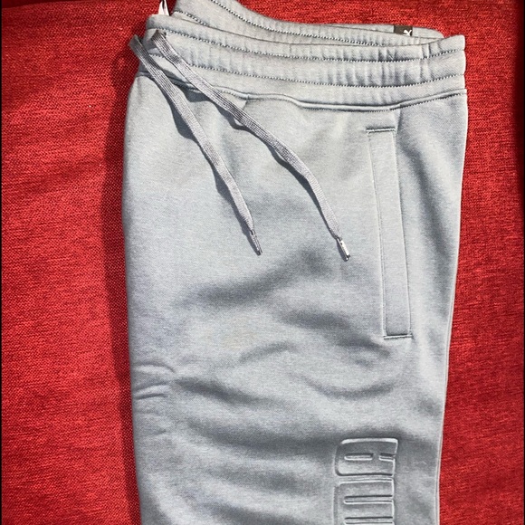 Puma Embossed Logo Mens Shorts Teal Blue Size XXL - Picture 7 of 9